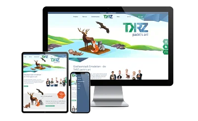 Mehr als nur Glasfaser für die TKRZ - Grafikdesign