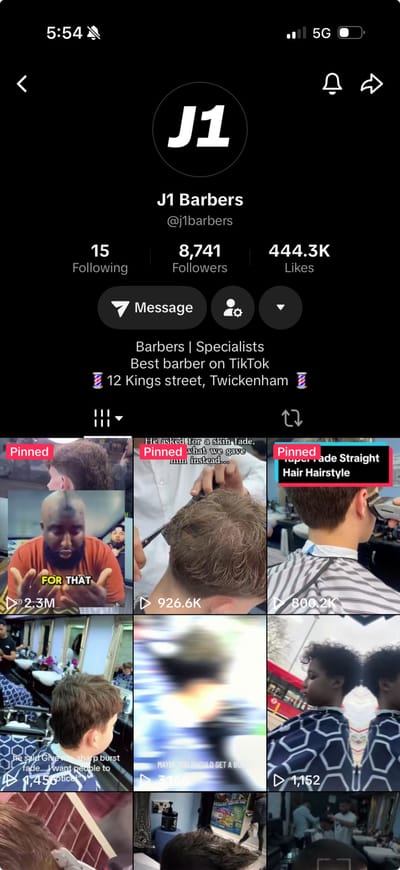 J1 Barber - Content Strategy
