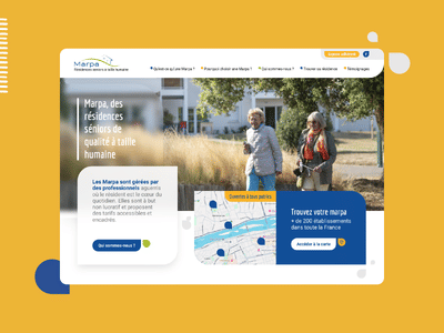 Nouveau site des résidences Marpa - Webseitengestaltung