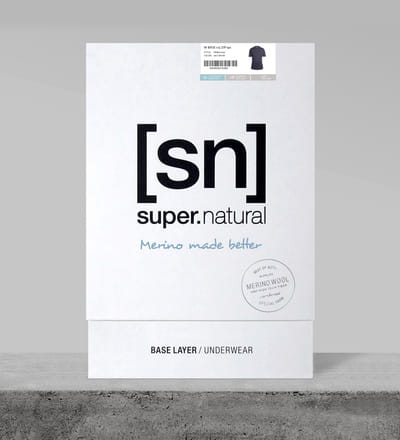 nachhaltige Umverpackung für super.natural - Design & graphisme