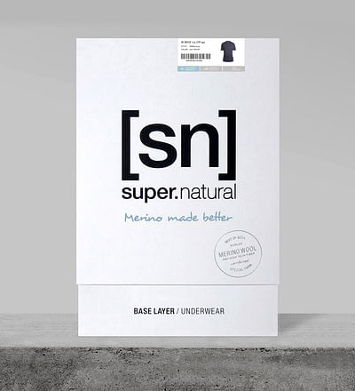 nachhaltige Umverpackung für super.natural - Grafikdesign