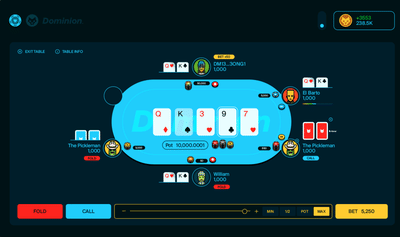 Dominion Poker - Aplicación Web