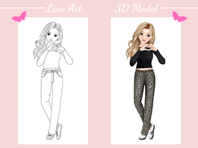 3D character illustration - Ontwerp