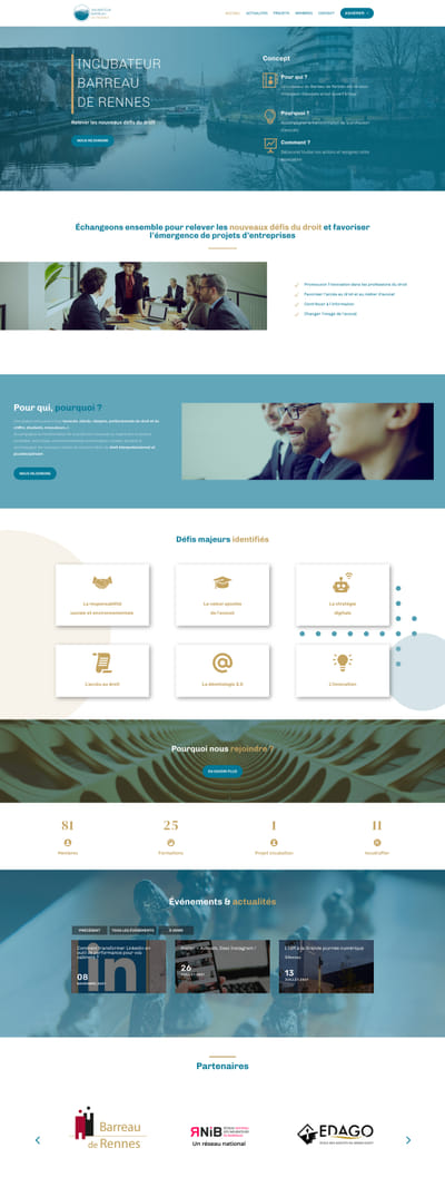 Incubateur du barreau de Rennes - Grafikdesign