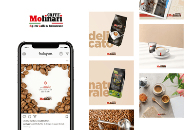 Caffe Molinari (Social Media Management) - Réseaux sociaux