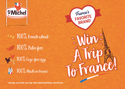 Win A Trip to France Product Launch Campaign - Webseitengestaltung