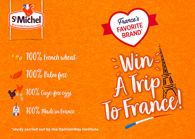 Win A Trip to France Product Launch Campaign - Webseitengestaltung