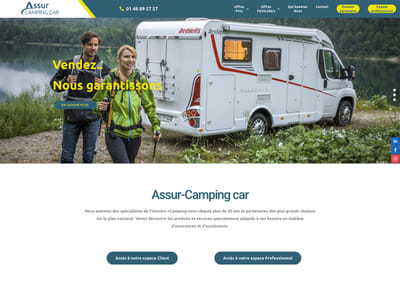 Website for Assur-CampingCar.fr - Aplicación Web