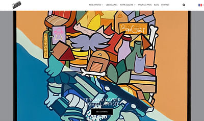 Refonte Galerie Le Container - Website Creatie