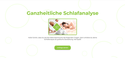 Ganzheitliche Schlafanalyse - Web Applicatie