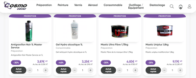 Cosmo Color • peinture automobile - Online Advertising