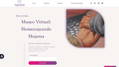 Página web Museo Virtual - Diseño Gráfico