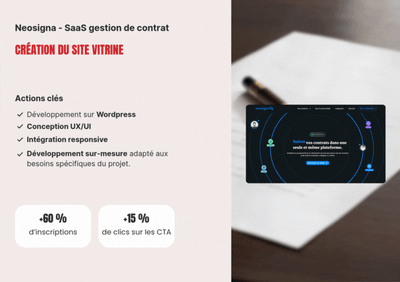 Création du site vitrine Neosigna 📝 - Création de site internet