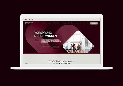 SYNSERO - Neue Unternehmenspräsenz mit 2 Websites - Creación de Sitios Web