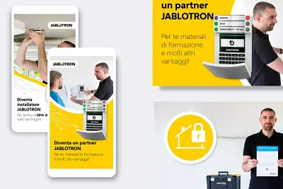 Jablotron, lead generation B2B - Growth Marketing