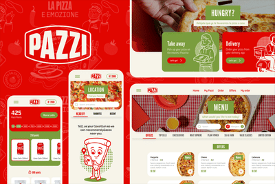 Diseño de UX/UI de PWA para sector foodtech | Pazzi - Graphic Design