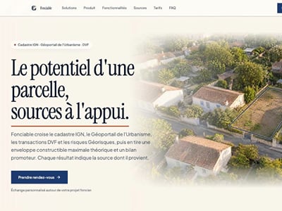 Fonciable : SaaS d'analyse foncière pour promoteurs - Développement de Logiciel