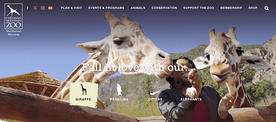 Custom website for Cheyenne Mountain Zoo - Desarrollo de Software