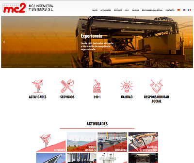 Website Mc2Insiste - Branding y posicionamiento de marca