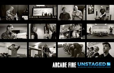 Arcade Fire UNSTAGED Pre-show - Reclame
