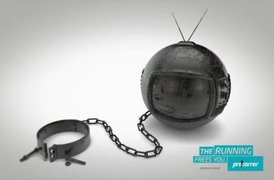 The running frees you, TV - Reclame