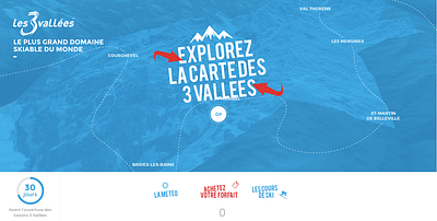 Les 3 Vallées - Création de site internet