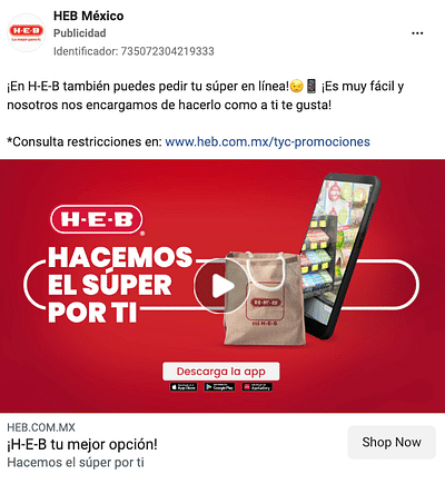 HEB México - Estrategia de Medios Digitales - Werbung