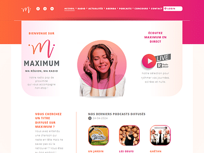 Site de Radio Maximum - Website Creation