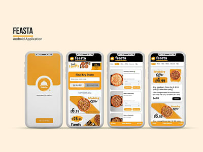 Feasta - Online Pizza Delivery Mobile App - E-commerce