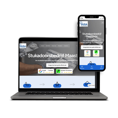 Website + SEO voor een stukadoor in Maastricht - Website Creatie