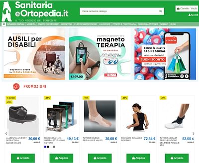 Sanitaria e Ortopedia: ecommerce settore sanitario - E-Commerce