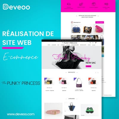 Création site e-commerce thepunkyprincess.tn - Design & graphisme