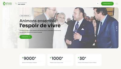 Création Site Web & SEO - Amal Fondation - Website Administration