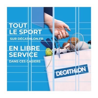 Décathlon Beaucouzé | Création et pose d'adhésif - Design & graphisme
