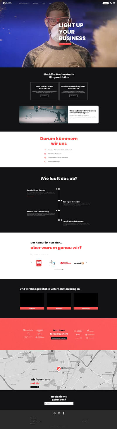 Blackfire - WordPress Website - Webseitengestaltung