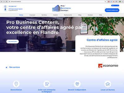 Pro Business Center : Identité visuelle & site web - Branding & Positionering