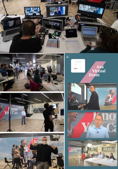 Axa Video, Motion design, hybrid event - Motion Design