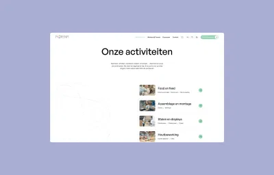 Een overzichtelijke website voor Forena. - Création de site internet