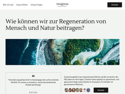 Landing page para un grupo de consultores - Création de site internet