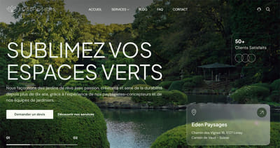 Référencement site Eden Paysages à Morges et sur le Canton de Vaud - SEO