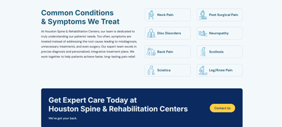 Houston Spine & Rehabilitation Centers - Marketing