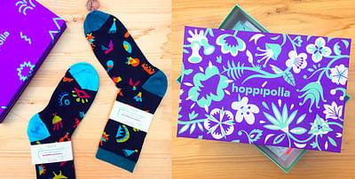 design and illustrations for Hoppipolla boxes - Branding y posicionamiento de marca
