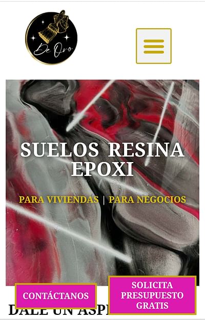 Empresa de instalaciones epoxi - Creación de Sitios Web