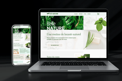 Boutique en ligne de produits de beauté naturels - Ergonomie (UX/UI)