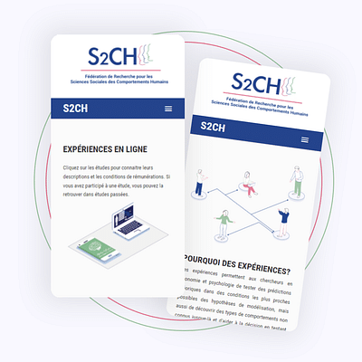 Refonte du site S2CH (CNRS) et Illustrations - Design & graphisme
