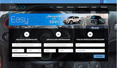 Sistema Reservas de vehículos. Ascauto EasyGo Rent - E-commerce