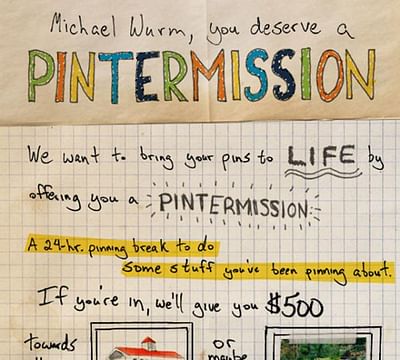 Pintermission - Publicité