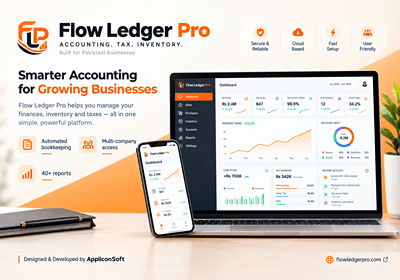 Flow Ledger Pro | Accounting & ERP Software - Web Application