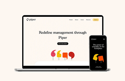 Piper - Brand Identity, Web Design, UX/UI - Graphic Design