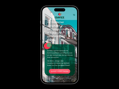 Mobile Web Design QUINZZ. B2C Mobile Website - Grafikdesign